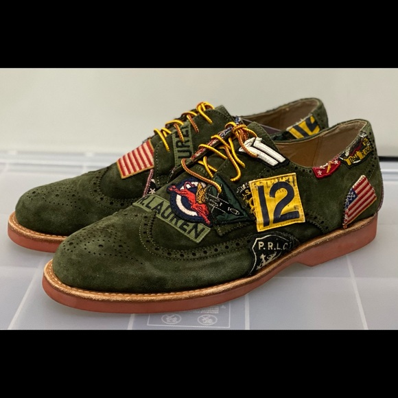 rhett patchwork suede wingtip